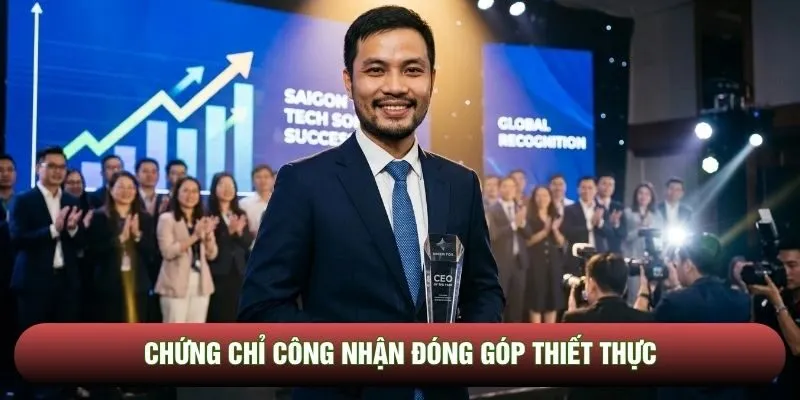 Chứng chỉ công nhận đóng góp thiết thực