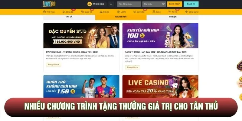 Nhiều chương trình tặng thưởng giá trị cho tân thủ